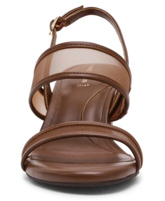 Women's Rhonda Mesh Band Block Heel Dress Sandals