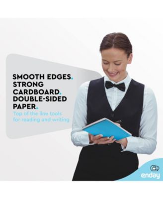 Steno Pads Spiral 6 x 9 inches, Gregg Rule White Paper, 80 Sheets Steno Notebook for writing in Pink, Purple, Green, Blue, Red, Grey, Color May Vary (3 Pack)