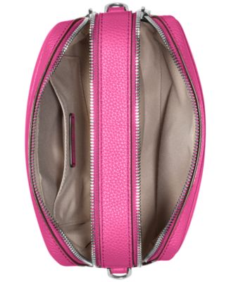 Bryant Medium Leather Double Zip Chain Camera Crossbody