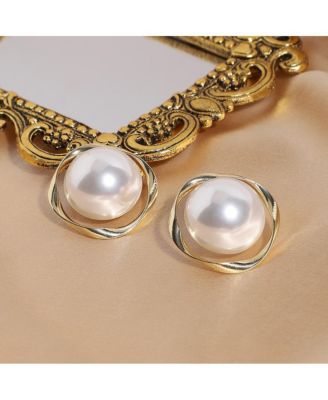 Gold-Plated Stud Earrings