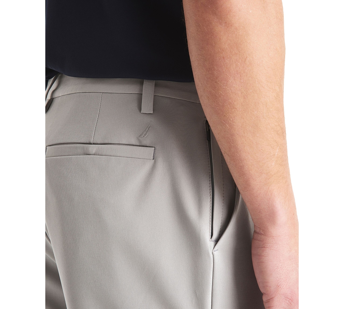 Nautica Men's Signature Slim-Fit Flat-Front Performance Pants