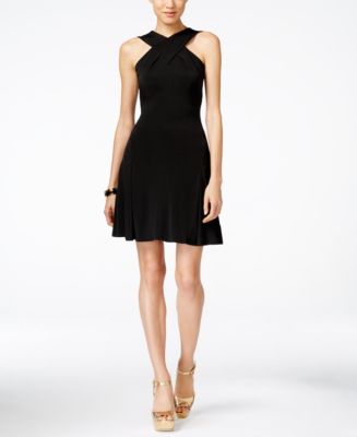 Michael Kors Halter Fit & Flare Dress - Dresses - Women - Macy's