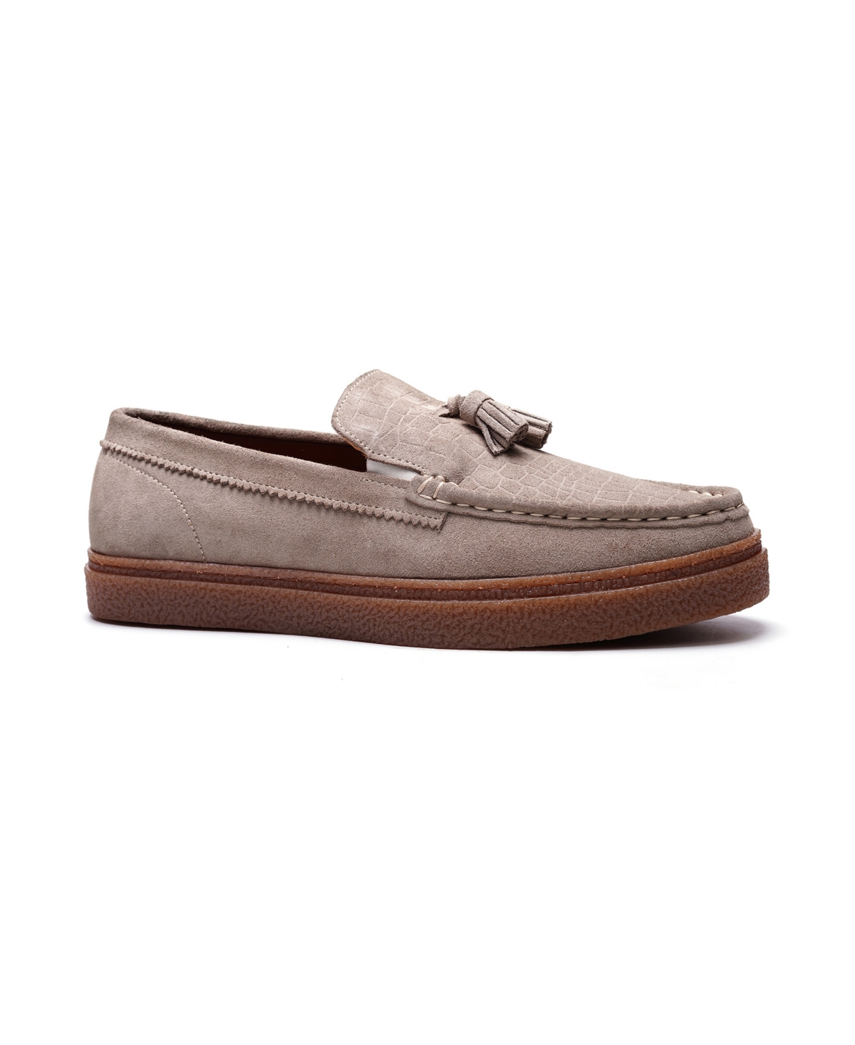 Men's Baez Tassel Loafers - Earth gray suede