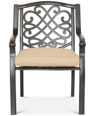 park gate cast aluminum outdoor dining chair