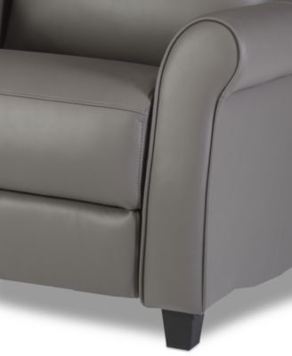 Thandler 5-Pc. Leather L Shape Sectional with 3 Power Recliners and 1 Storage Console, Exclusively at Macy's