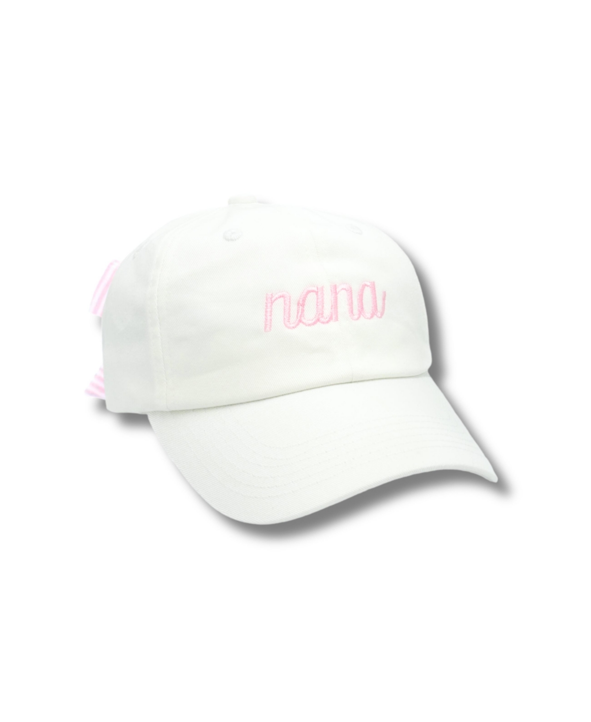 Nana Bow Baseball Hat - White