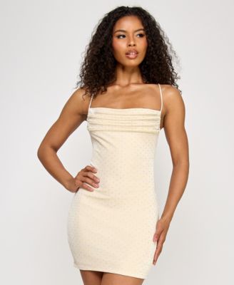 Juniors' Embellished Knit Bodycon Dress