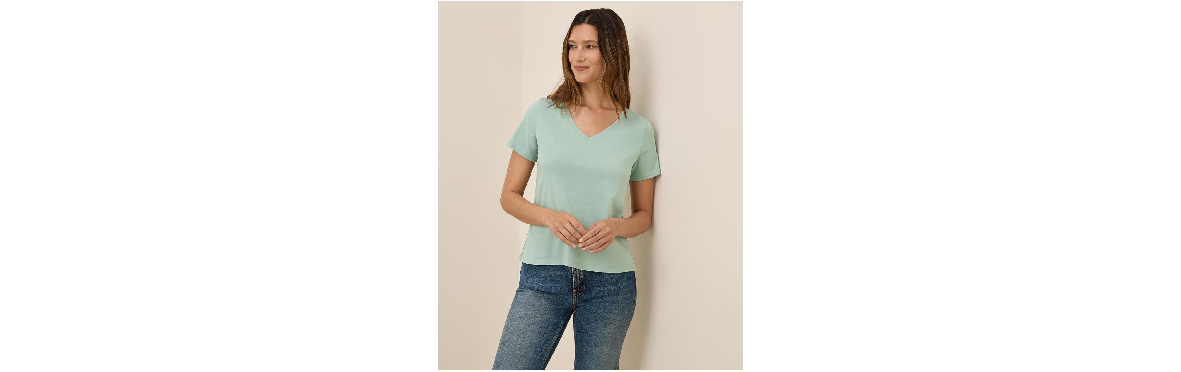 Pact Women's Softspun V-Neck Tee
