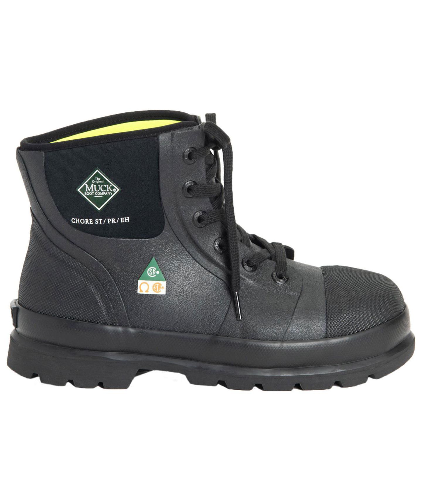 Мужские ботинки MUCK Chore Classic 6" CSA Steel Toe, цвет: Чёрный — фото 6