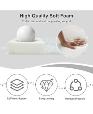 Outdoor Dining Chair Cushions Set of 4, Waterproof Patio Furniture Seat Cushions, Outdoor Chair Pads with Ties, 18 x 19 inch