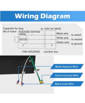 110 CFM Ceiling Mount Exhaust Ventilation Fan with Metal Housing