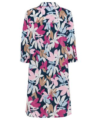 Women's Leaf Print Shirt Dress