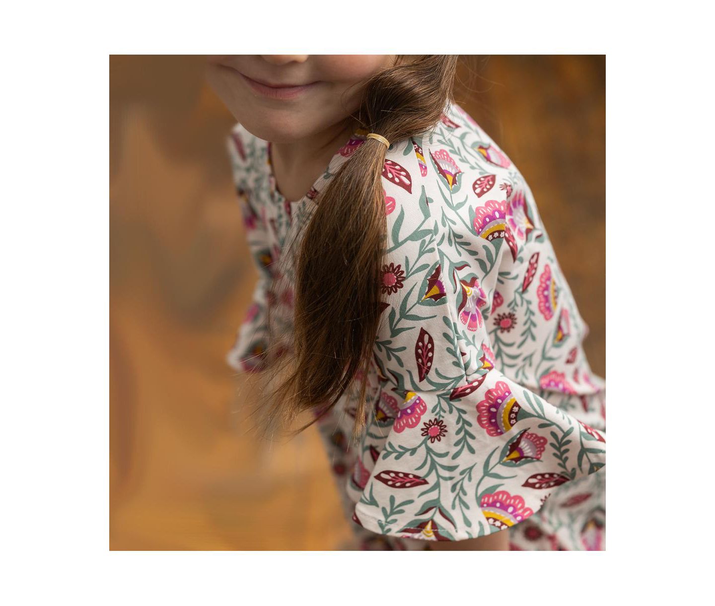 Платье Mightly Fair Trade Organic Cotton Cascade Dress для девочек-малышей, цвет: С принтом — фото 2