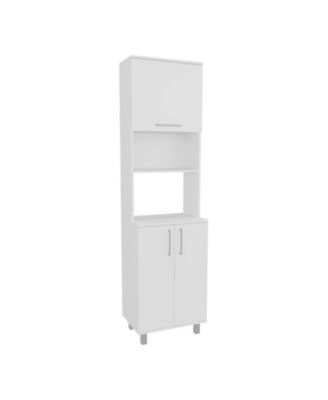 Maeser Kitchen Pantry, 3 Doors, 4 Legs, 5 Shelves