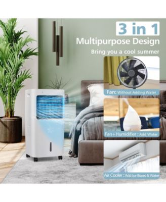 3-in-1 Evaporative Portable Air Cooler Fan with Remote Control