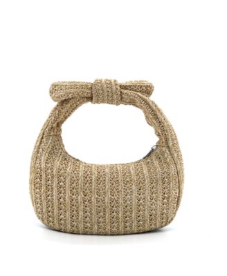 Aimee Small Straw Top Handle Bag