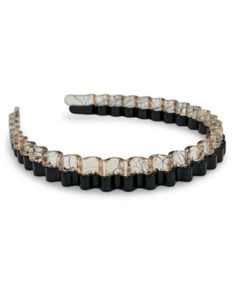 Женские аксессуары Headbands of Hope Thin Wavy Headband Set - Black + Clear, цвет: Чёрный
