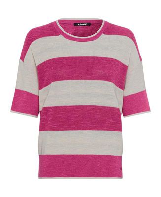 Women's Cotton Blend Striped Pullover