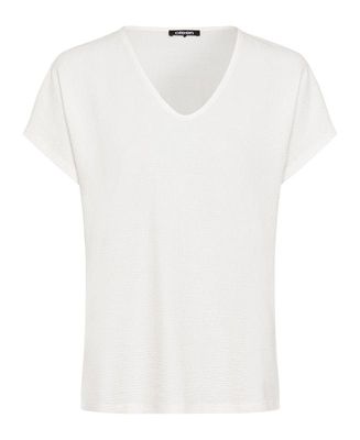 Women's Seersucker V-Neck T-Shirt