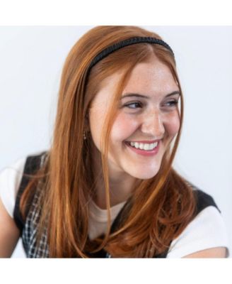 Thin Solid Headband - Black