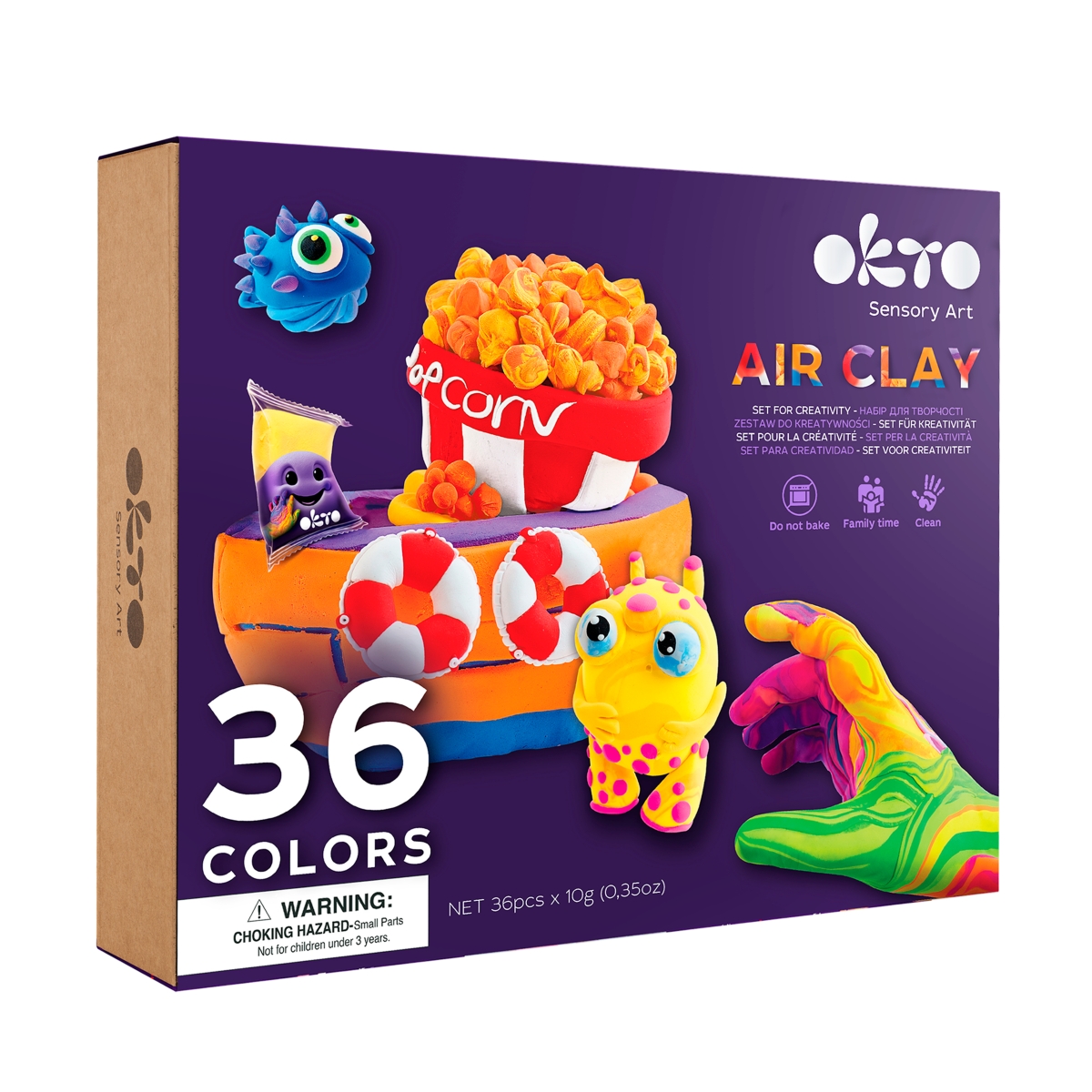 Okto Air Clay Set for Creativity &#x2013; 36 Colors