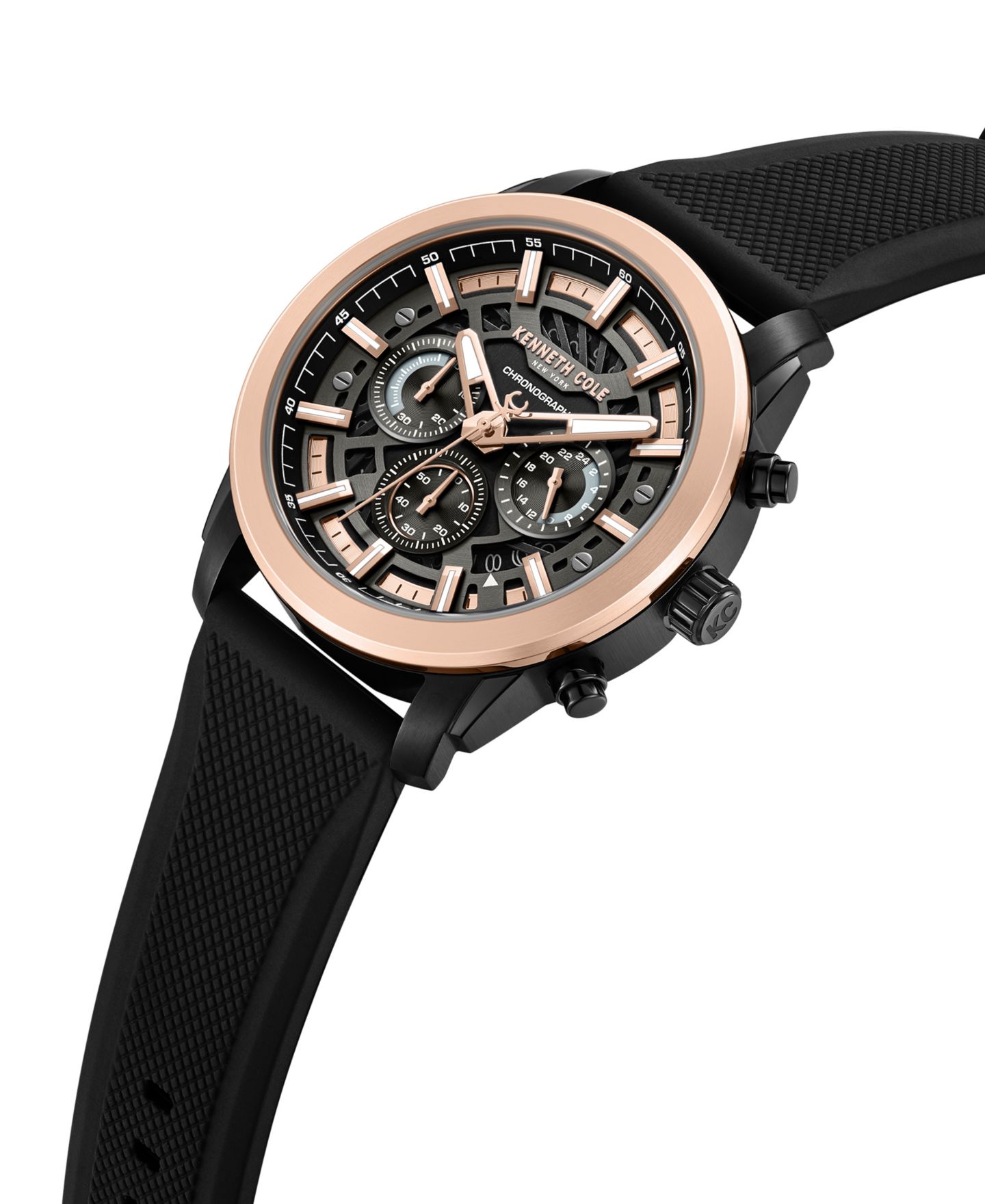 Мужские часы Kenneth Cole New York Chronograph Watch, 44mm — фото 3