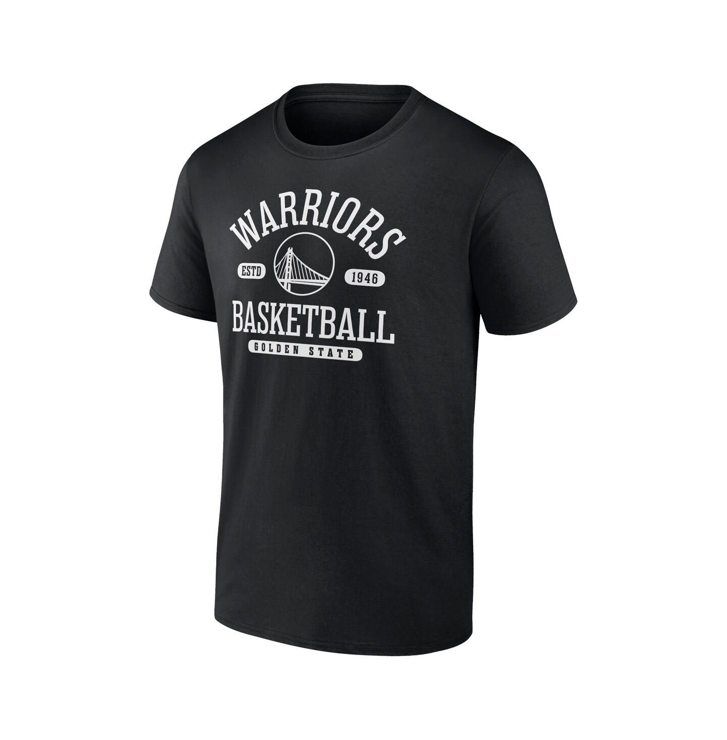 Мужская футболка Fanatics Mto Label Black Golden State Warriors Danger Zone — фото 2