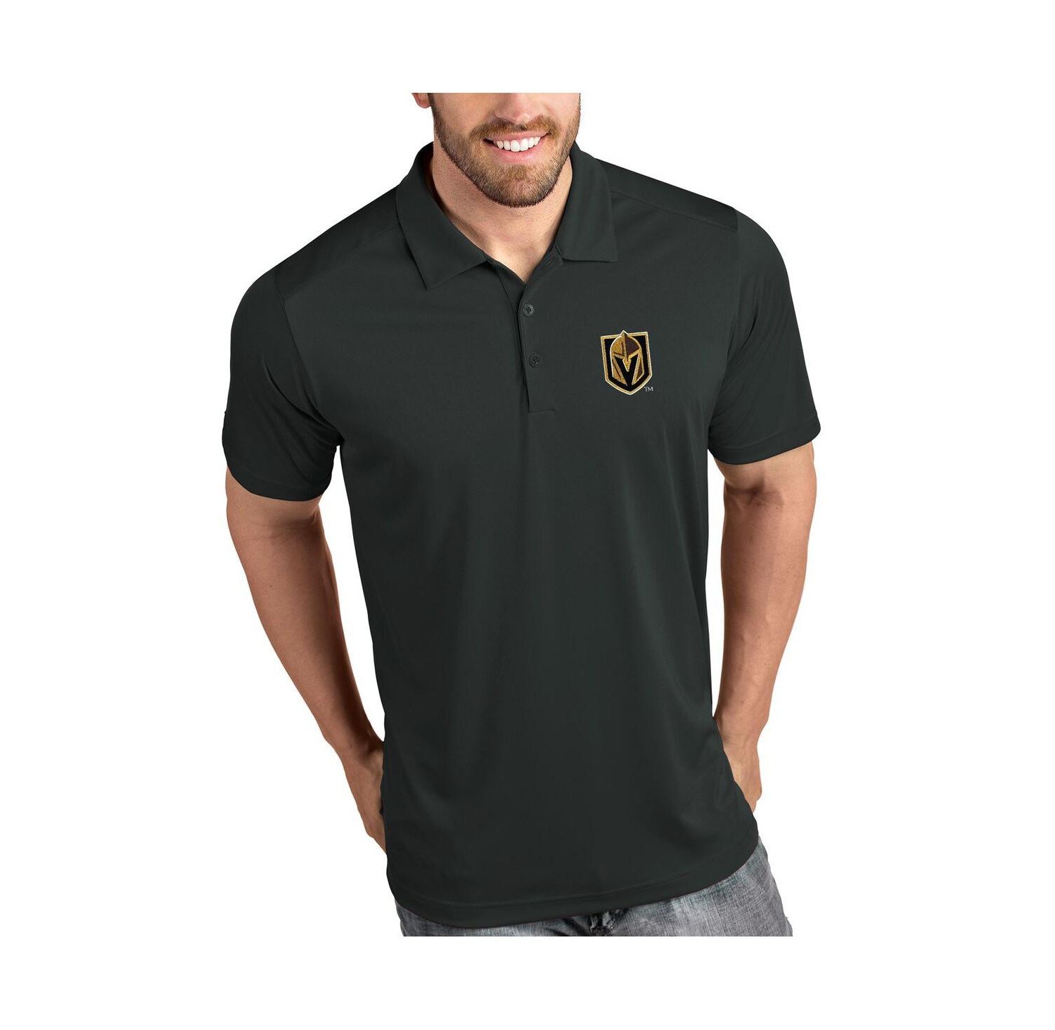 Men's Gray Vegas Golden Knights Tribute Polo Shirt