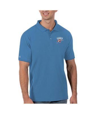 Antigua - Men's Blue Oklahoma City Thunder Legacy Pique Polo