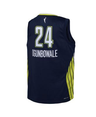 Big Boys and Girls Arike Ogunbowale Navy Dallas Wings 2021 Explorer Edition Victory Player Jersey