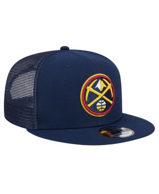 Men's Navy Denver Nuggets Mesh back 9FIFTY Snapback Hat