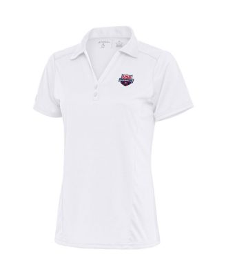 Antigua - Women's White USA Swimming Tribute Polo Shirt