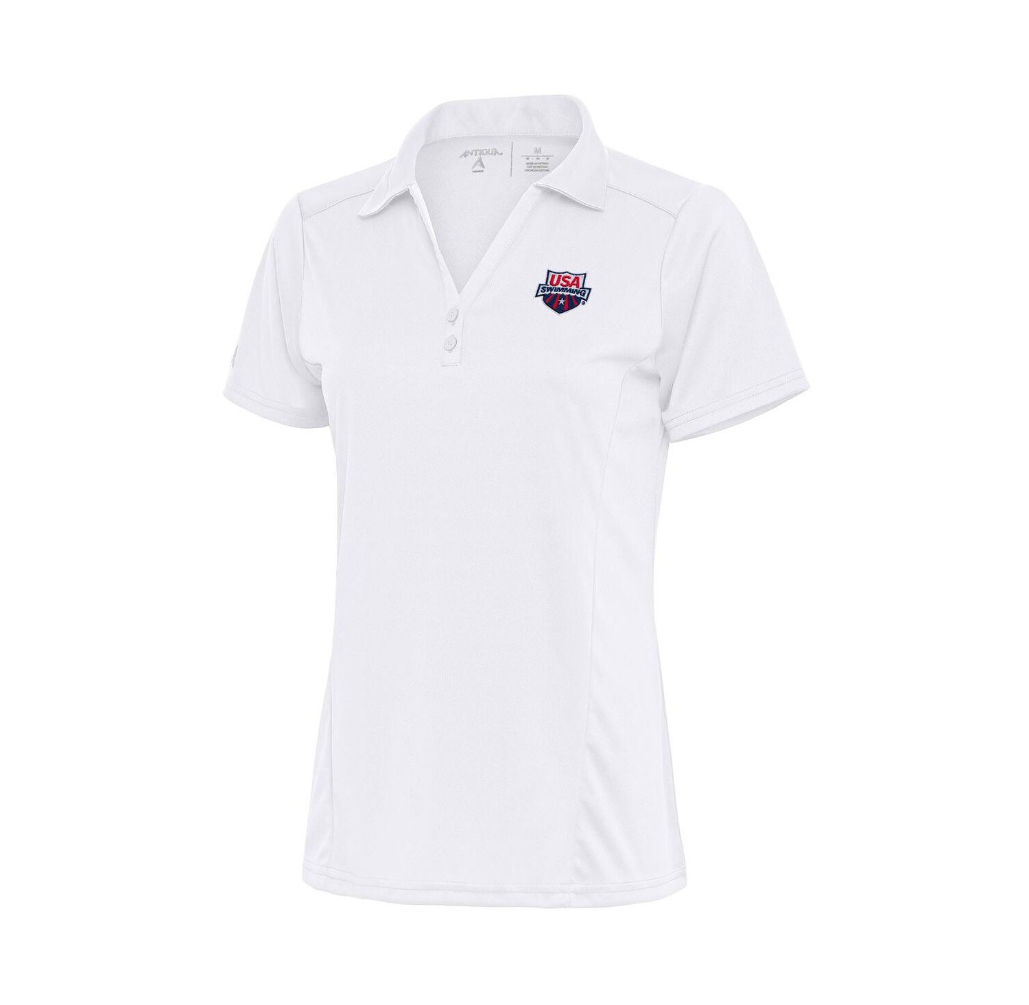Women's White USA Swimming Tribute Polo Shirt