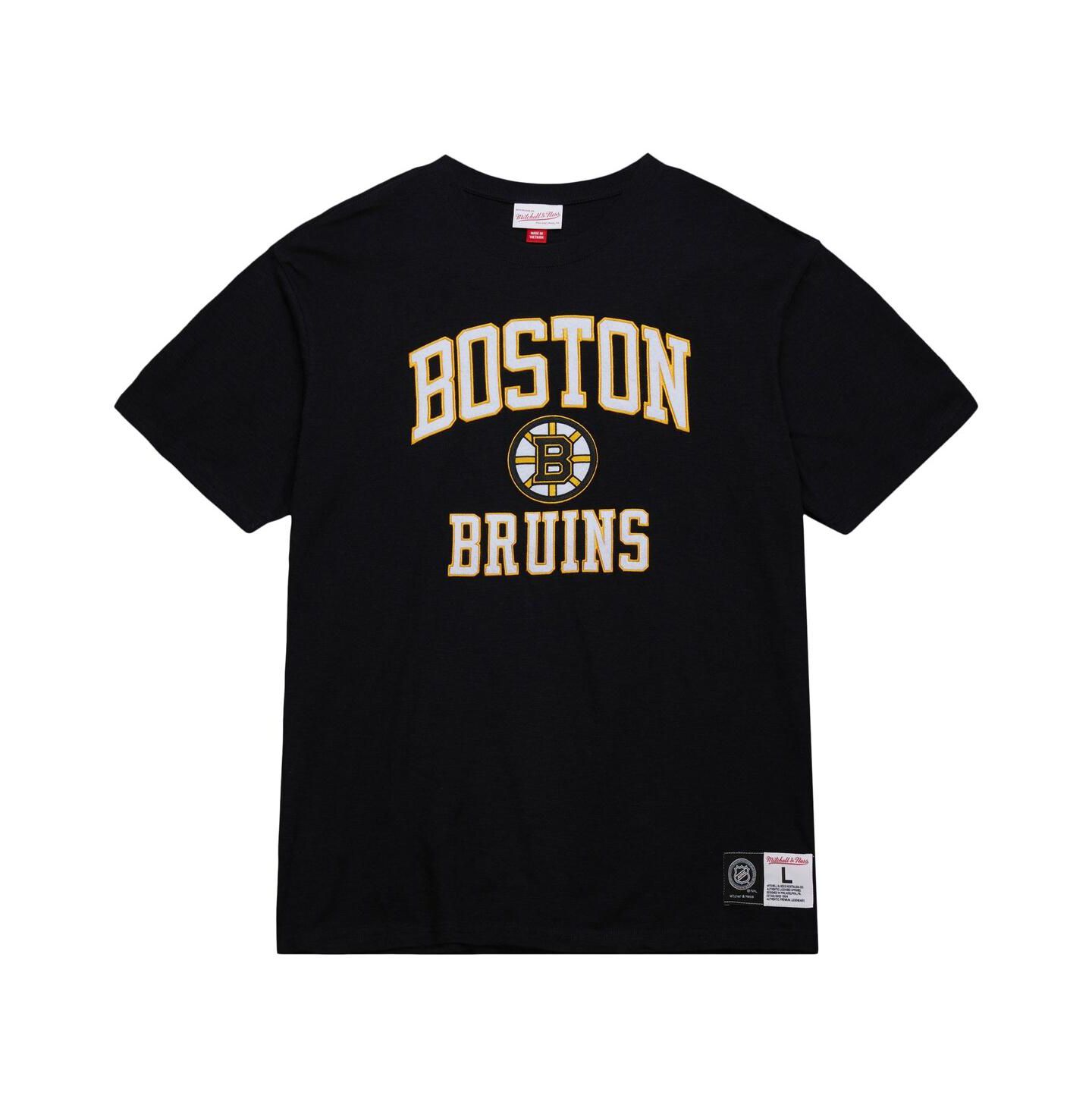 Мужская футболка Mitchell & Ness Black Boston Bruins Legendary Slub — фото 2