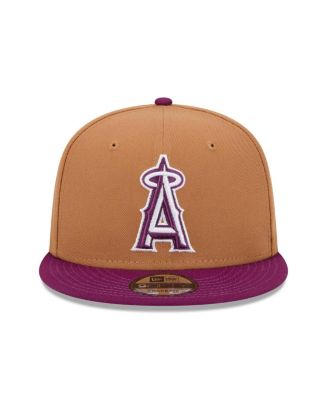 Men's Brown/Purple Los Angeles Angels Color Pack Two-Tone 9FIFTY Snapback Hat