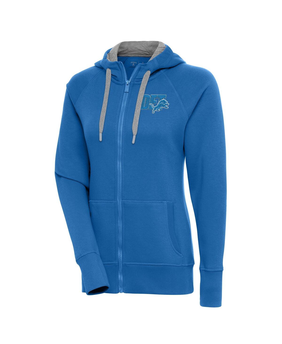 Women's Blue Detroit Lions Victory Full-Zip Hoodie - Blue