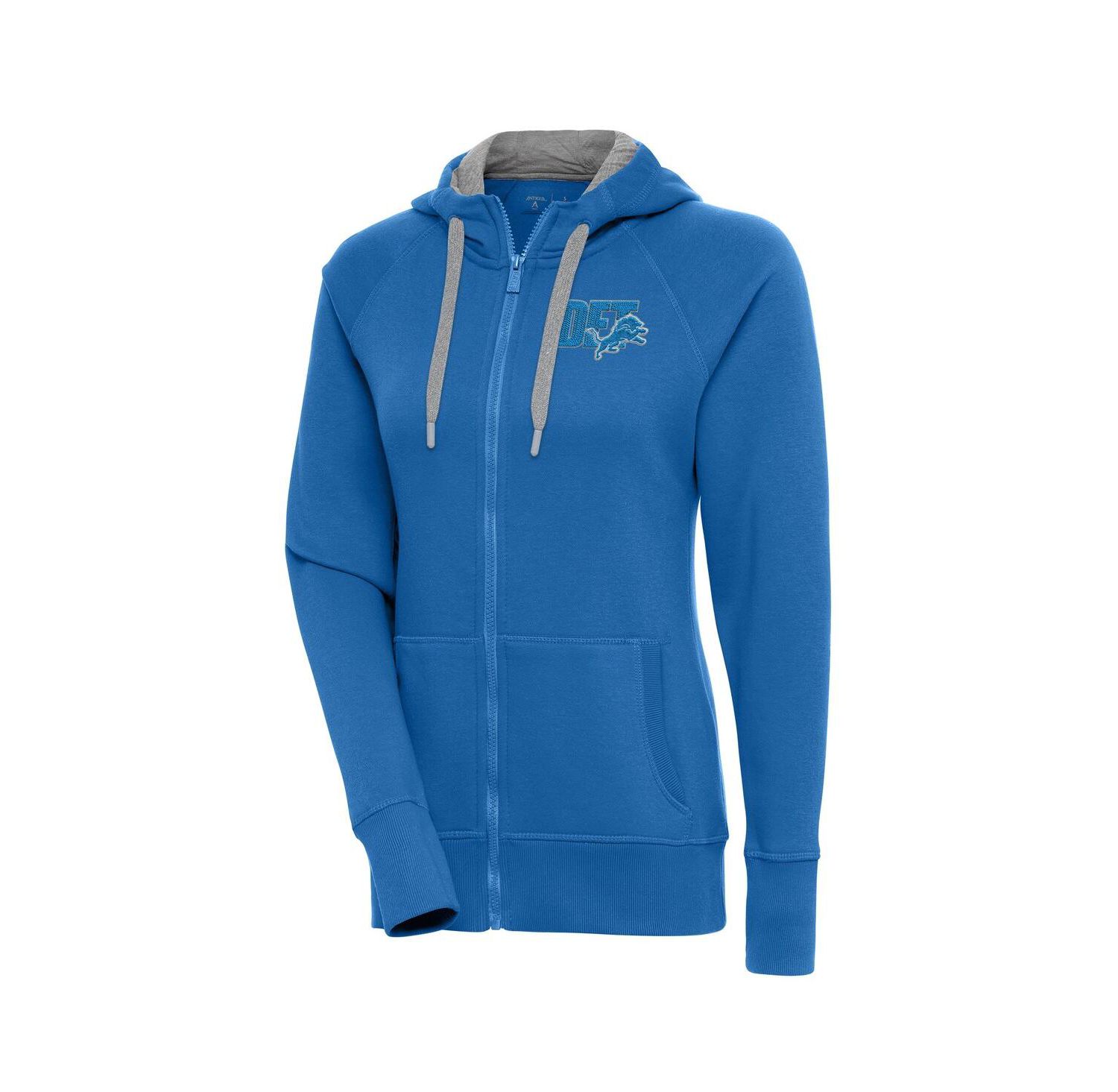 Women's Blue Detroit Lions Victory Full-Zip Hoodie