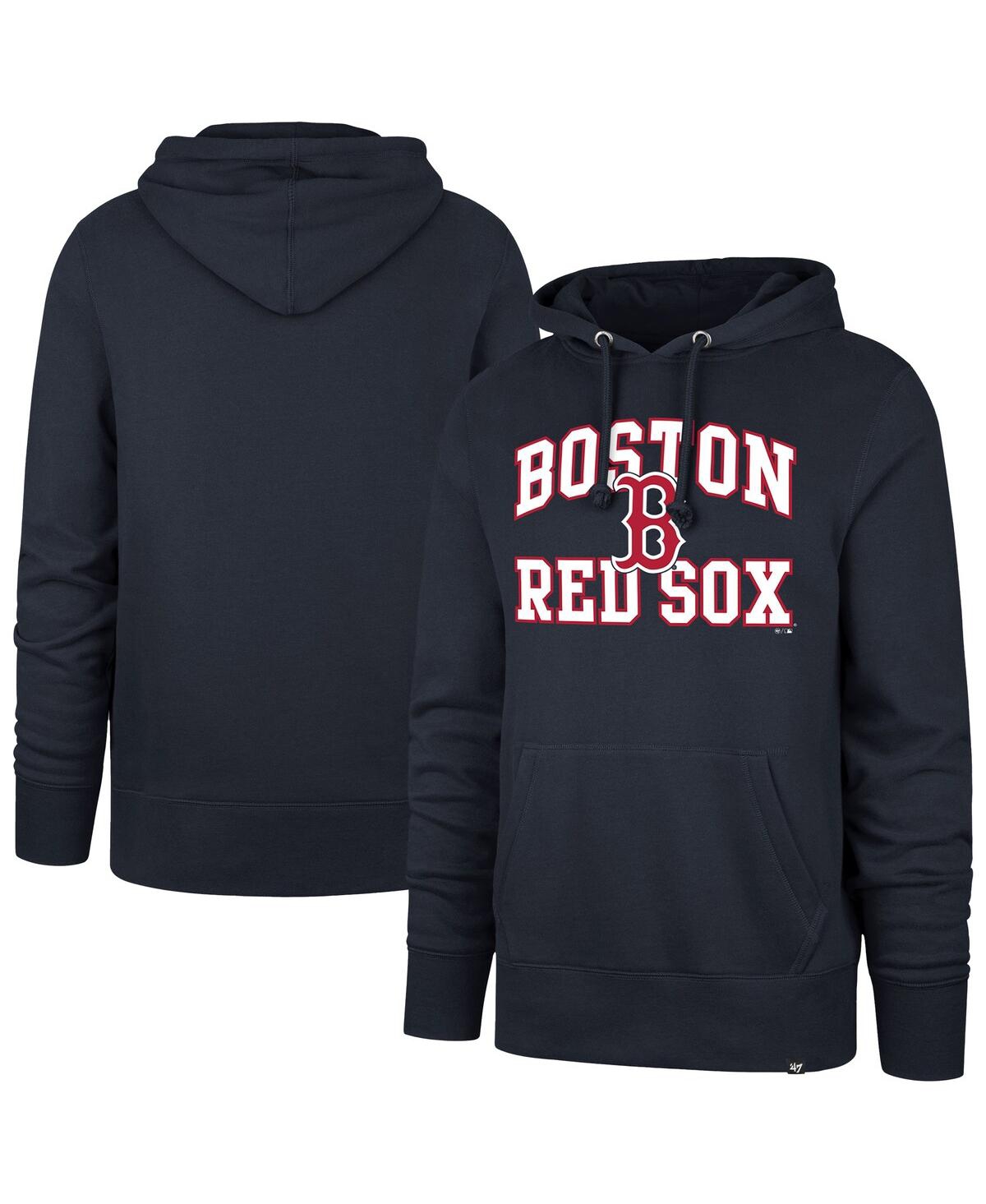 Men's Navy Boston Red Sox Big Tall Velocity Fleece Pullover Hoodie - Navy