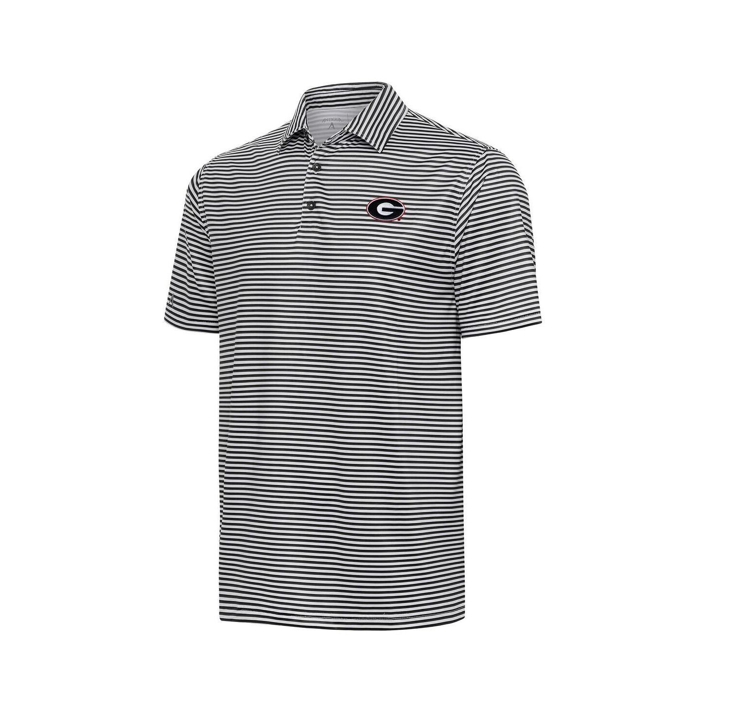 Men's Black Georgia Bulldogs Skills Polo Shirt