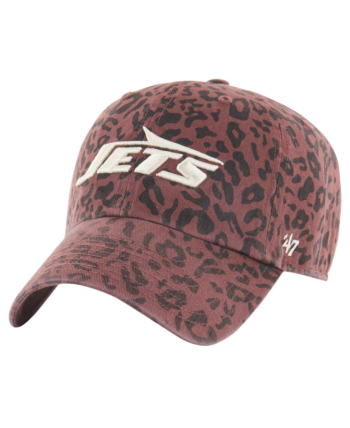 Women's Brown New York Jets Tawny Clean Up Adjustable Hat - Brown