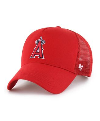 '47 Brand - Men's Red Los Angeles Angels Ballpark Offside Adjustable Trucker Hat