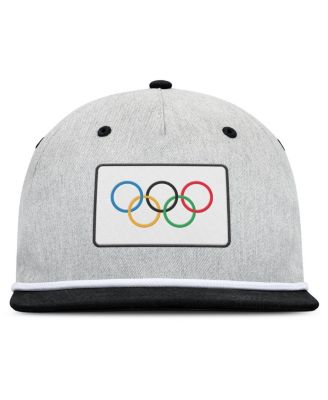 Men's Heather Gray/Black Olympic Games Photo Finish Adjustable Hat