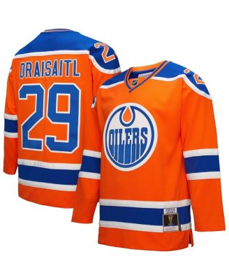 Mitchell & Ness - Men's Leon Draisaitl Orange Edmonton Oilers Power Play Jersey
