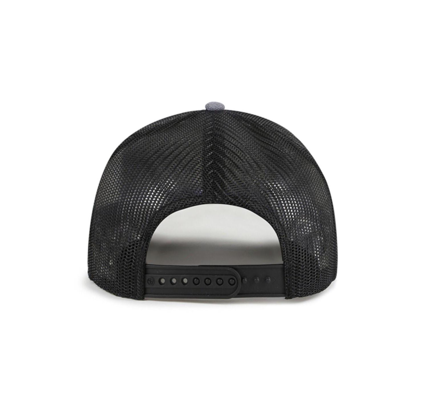 Men's Charcoal Los Angeles Angels Carbon Rope Trucker Adjustable Hat