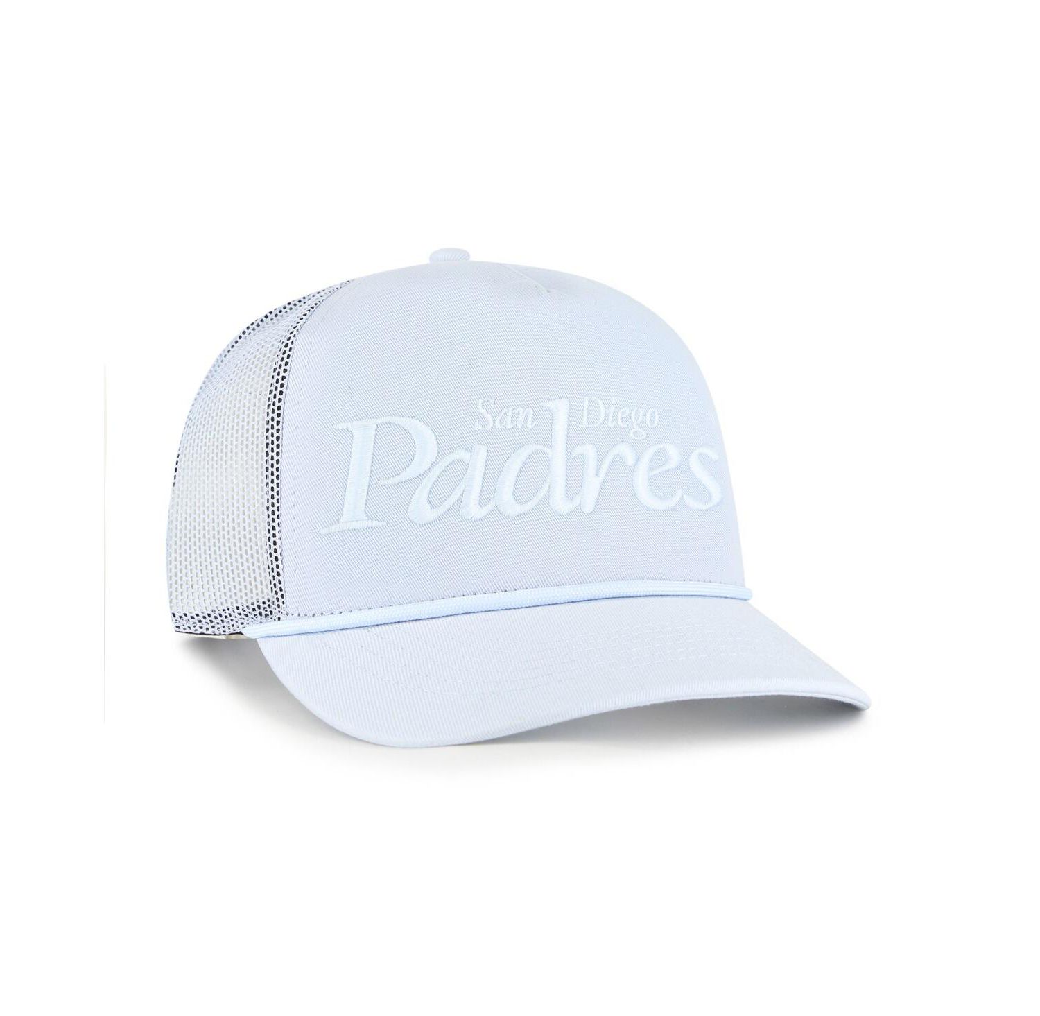 Men's Light Blue San Diego Padres Foundation Script Hitch Adjustable Trucker Hat