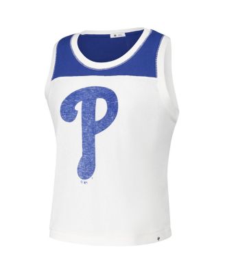 Women's White Philadelphia Phillies Premier Zoey Waist Length Tank Top