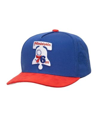 Mitchell & Ness - Men's Blue/Red Philadelphia 76ers May Flowers Adjustable Hat