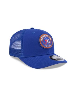 Men's Blue Philadelphia 76ers Victory Grove Circle Patch 9SEVENTY Adjustable Hat