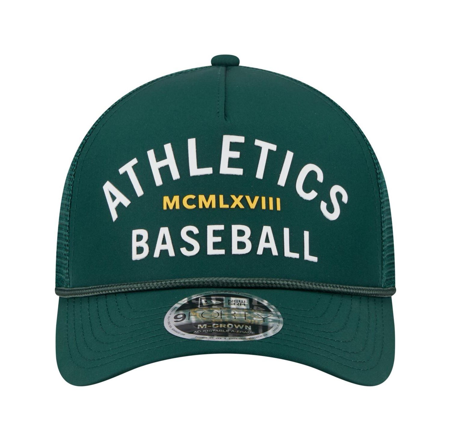 Men's Green Athletics Minimalist 9FORTY A-Frame Adjustable Hat