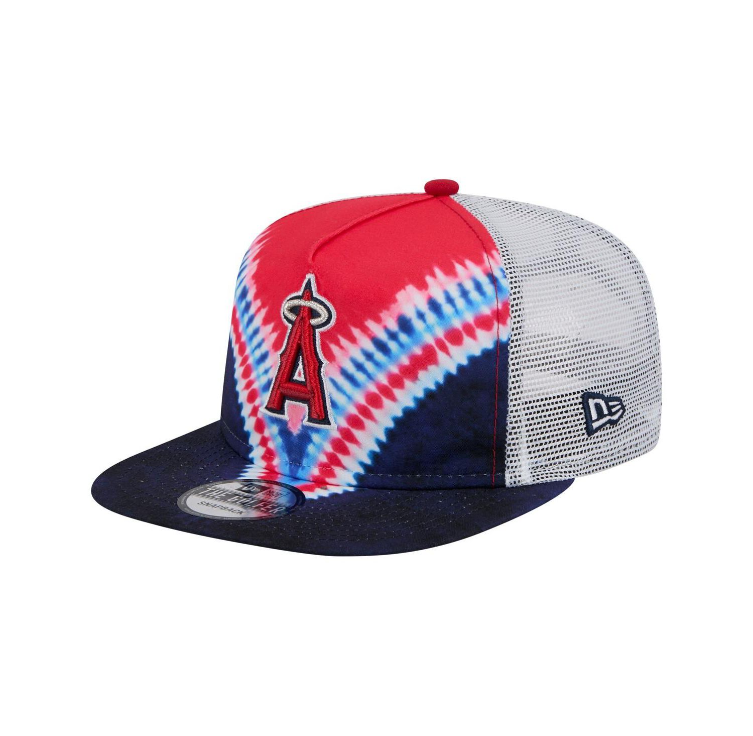 Men's Los Angeles Angels Tie-Dye Golfer Trucker Adjustable Hat